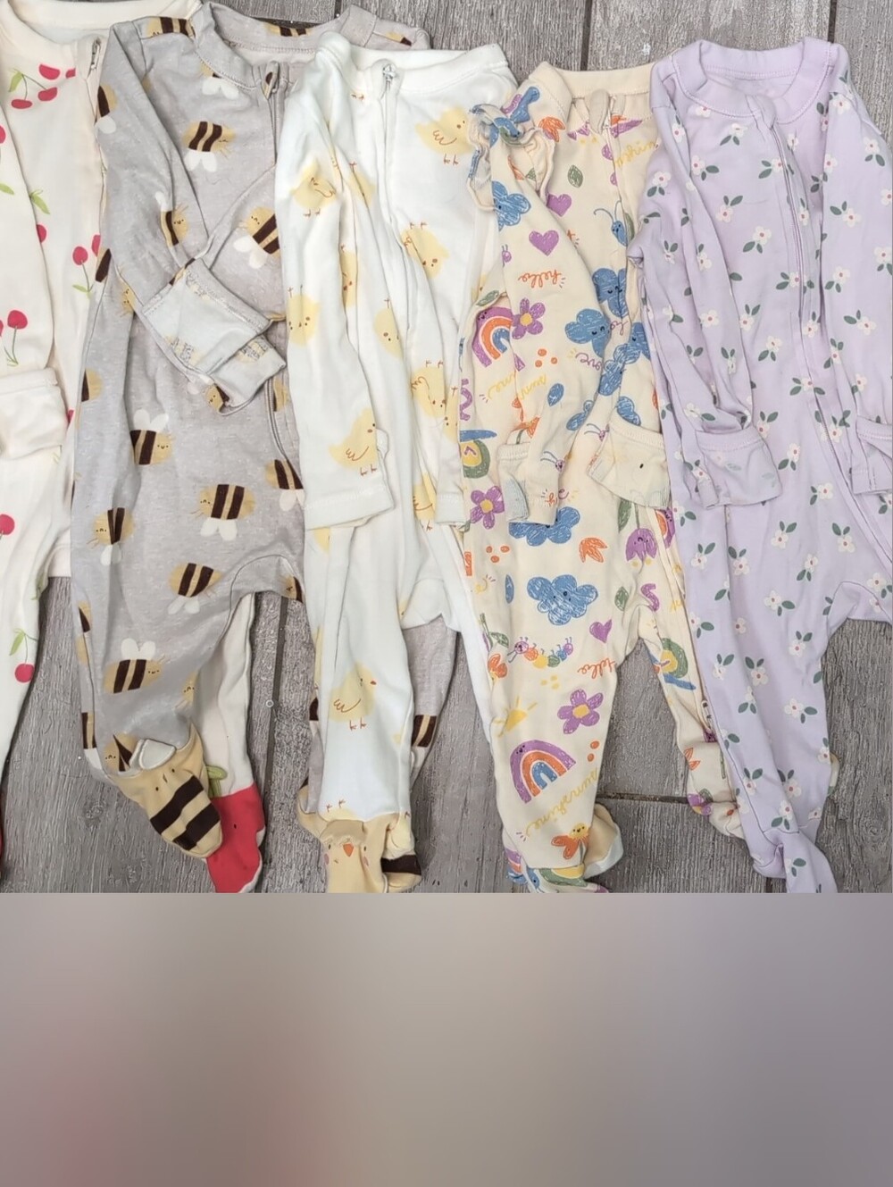 Bundle of 5 Girls 3-6 Month Old Navy Onesies